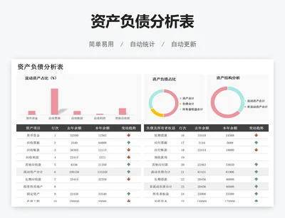 资产负债分析表