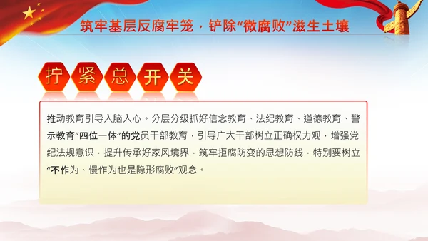 微腐败反腐倡廉从严治党廉洁从业PPT