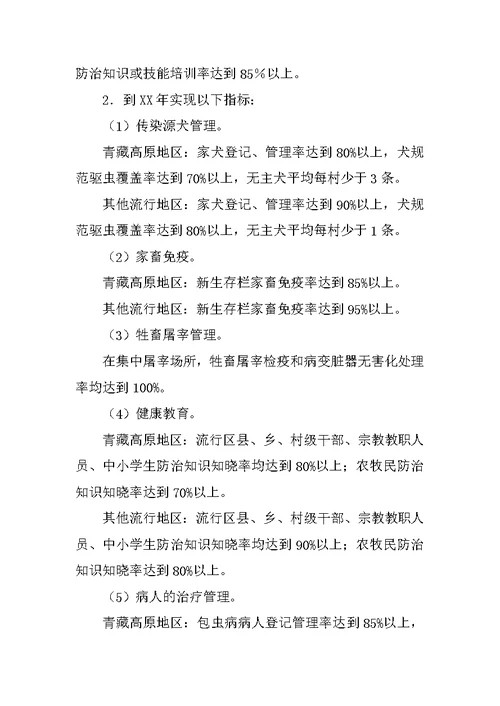 乡医院包虫病防治工作计划