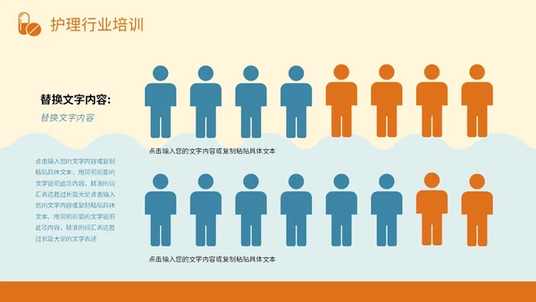 橙蓝色插画风护理行业医学医疗卫生培训课件PPT