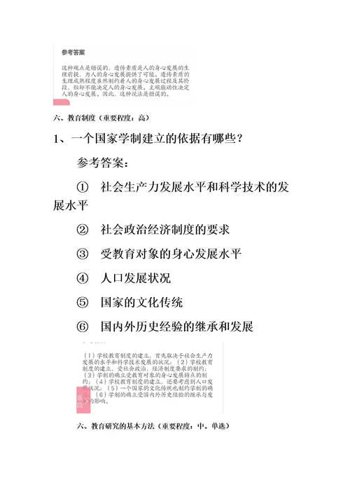 2021年教师资格证考试：教育知识与能力简答、论述、材料分析