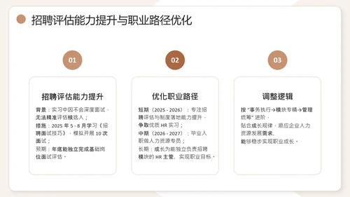 棕色通用版大学生职业生涯发展展示职业生涯规划PPT模版