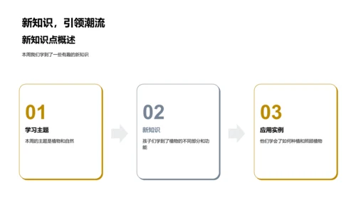 周末学习成果报告PPT模板