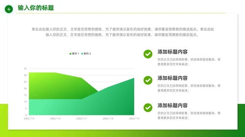 绿色简约环保项目计划书宣传PPT模板