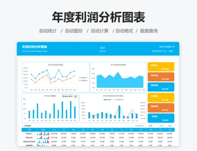 年度利润分析图表