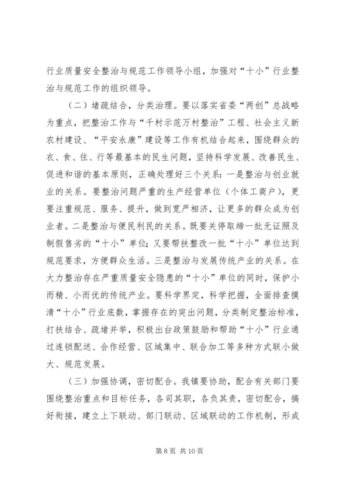 质监局发展行业质监整治方案.docx