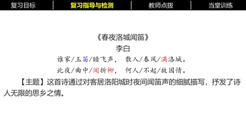 七年级下册语文复习专题三：课内古诗词 课件