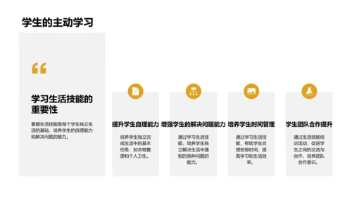 培养生活技能PPT模板