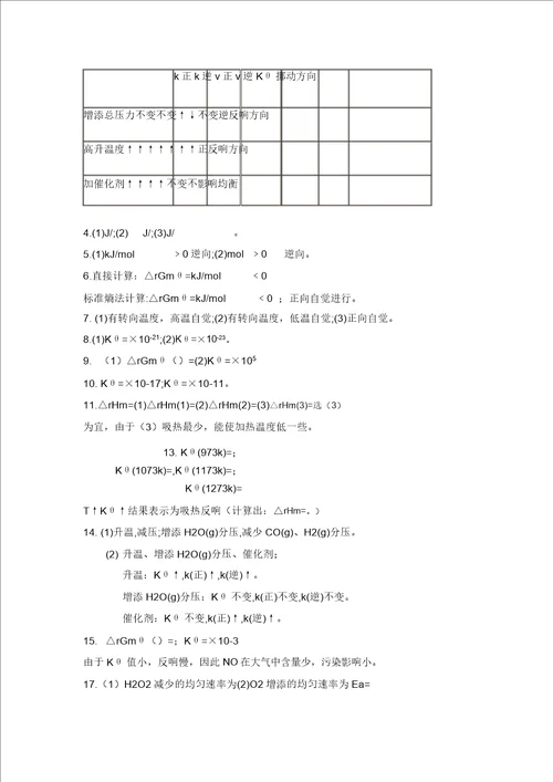 工程化学基础习题参考答案