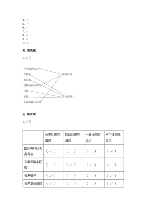 部编版道德与法治六年级下册期末测试卷（预热题）.docx