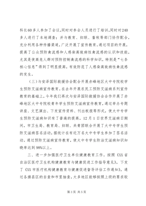 全市健康教育工作总结.docx