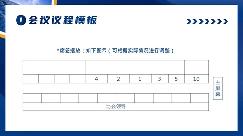 会议议程模板正式会议议程PPT模板会议流程