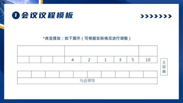 会议议程模板正式会议议程PPT模板会议流程
