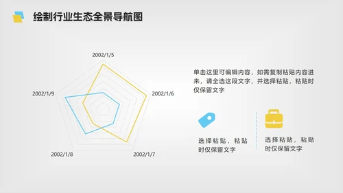黄蓝色微立体简约大学生职业规划PPT模板