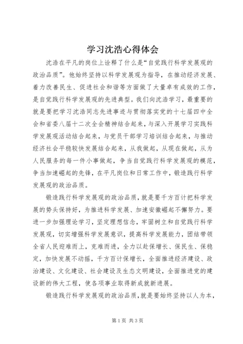 学习沈浩心得体会 (2).docx