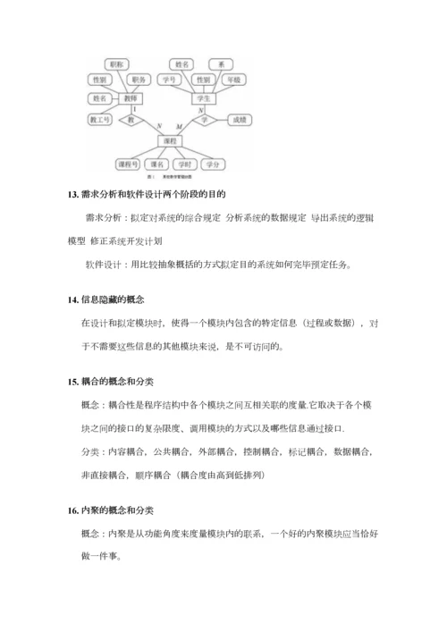 2023年软件工程期末考试复习总结知识点必考题型.docx