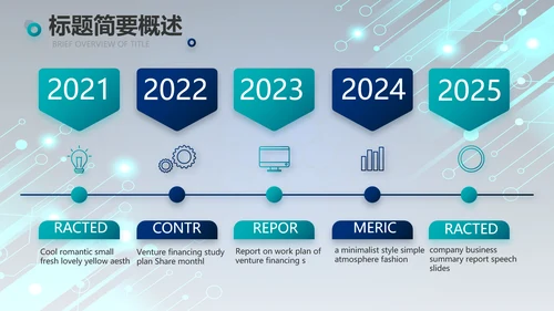 蓝色科技感年终工作总结汇报动态PPT
