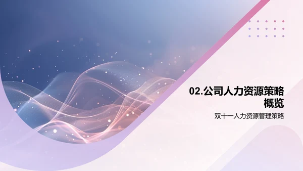 双十一人力规划报告PPT模板