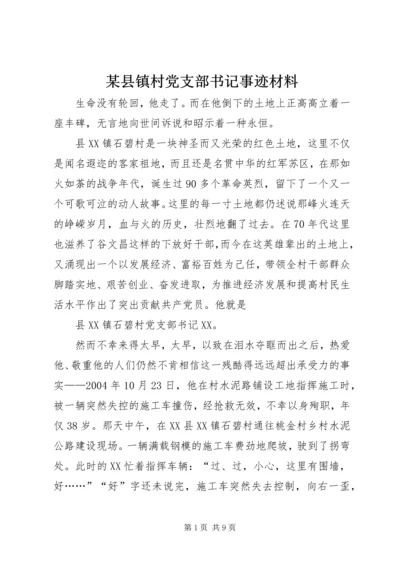 某县镇村党支部书记事迹材料.docx