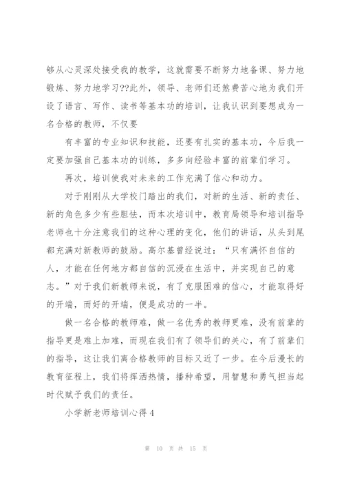 小学新老师培训心得.docx