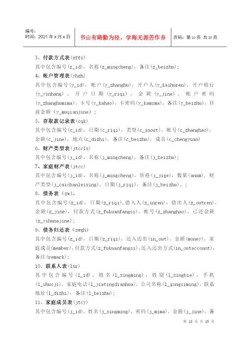 家庭财务管理系统毕业论文.docx