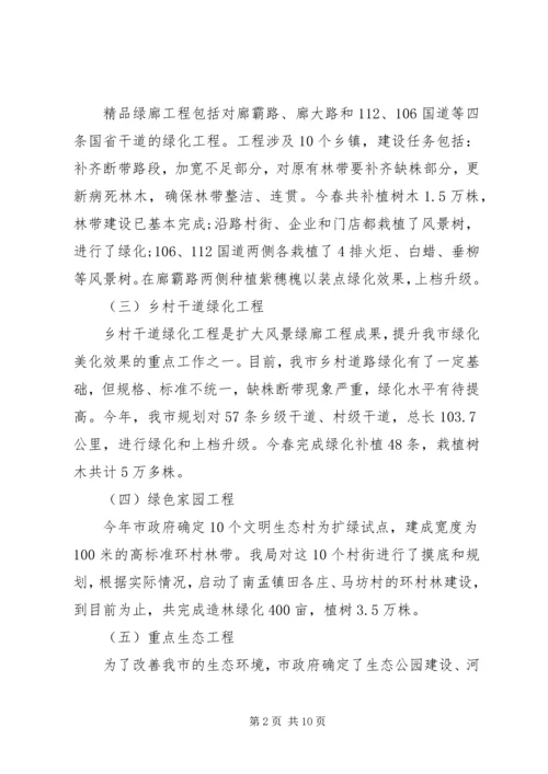 市林业局上半年工作监察总结及计划.docx