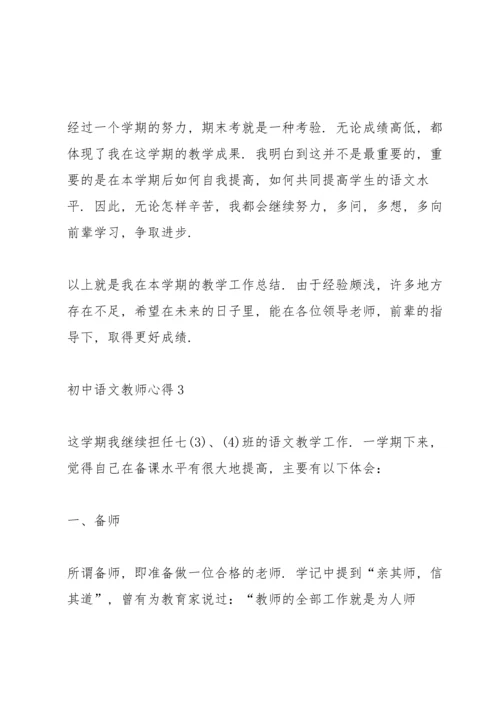 初中语文教师心得.docx