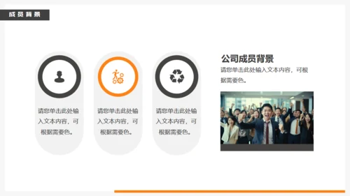 商管企业团队介绍通用PPT模板