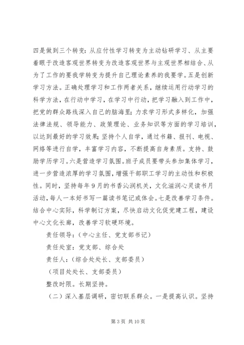 党的群众路线教育实践活动存在问题整改方案.docx