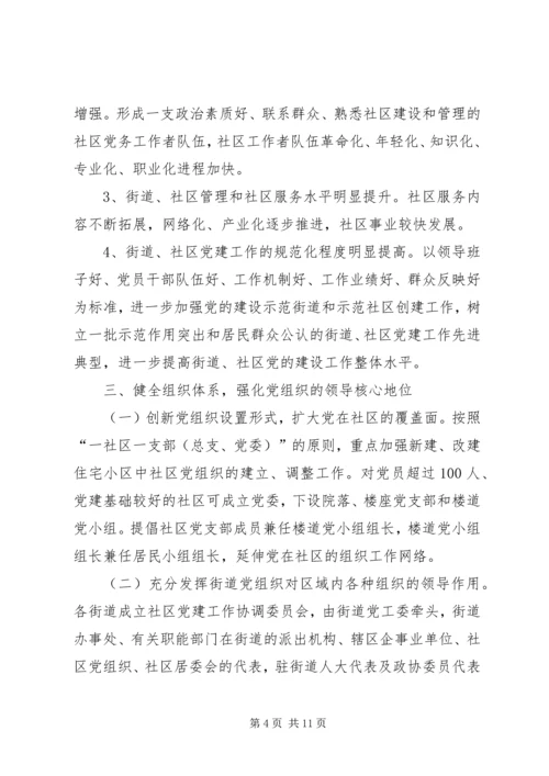 改进社区党建意见.docx