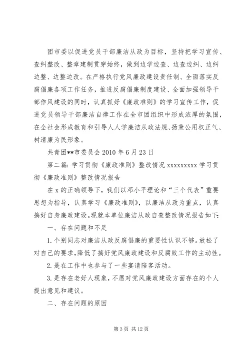 团委学习贯彻《廉政准则》长效机制建立情况.docx