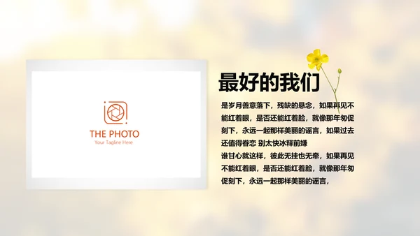 怀旧风格致青春毕业纪念册动态PPT模板