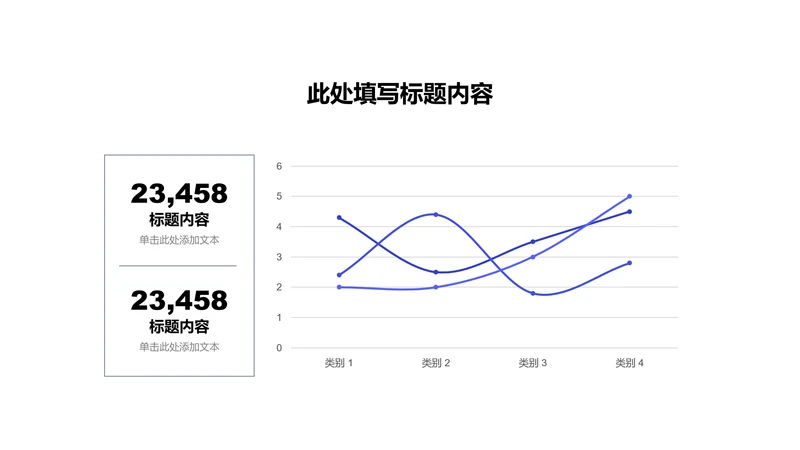 图表页-蓝色商务风1项曲线折线图示