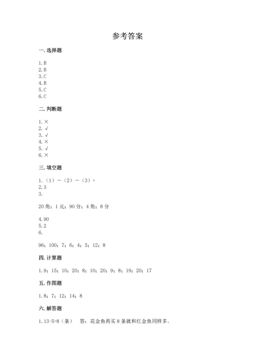人教版一年级下册数学期末测试卷（能力提升）word版.docx