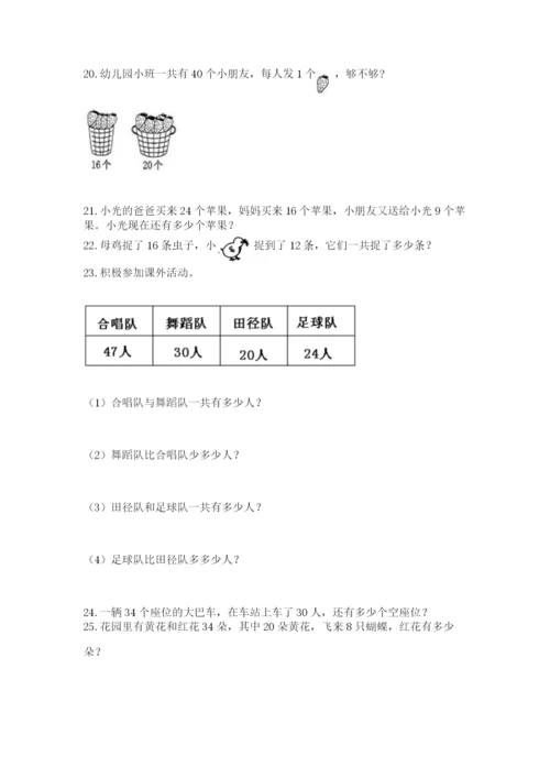 小学一年级下册数学应用题100道精品（含答案）.docx