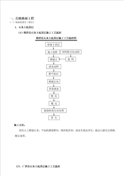 公路施工工艺流程框图  document ument  154页