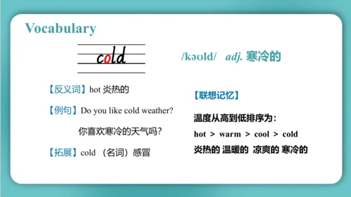 Unit 4  How's the weather today Lesson 21 - Lesson