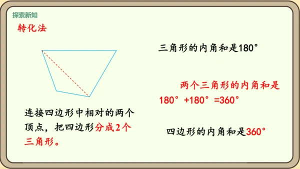 新人教版数学四年级下册5.6  多边形的内角和课件