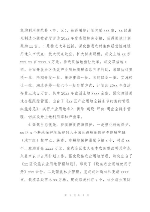 市自然资源分局年度工作总结和2022年工作计划.docx