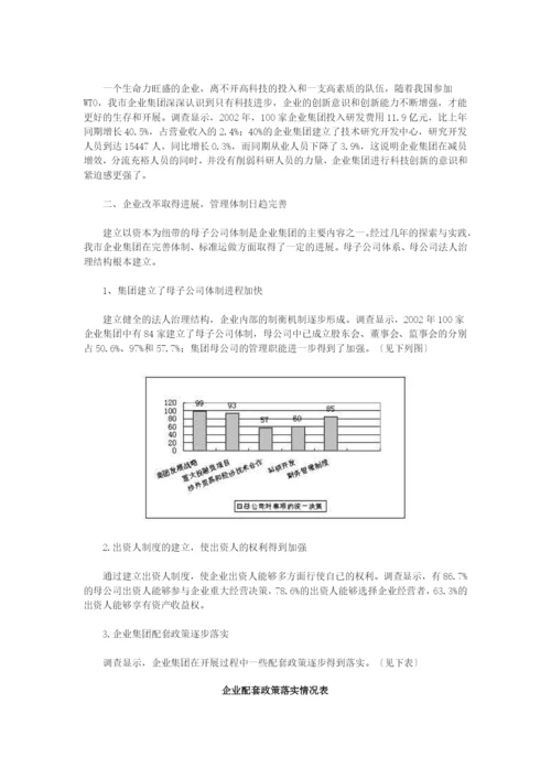 西安企业集团发展的现状及问题分析.docx