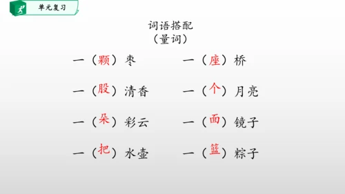 部编一年级语文下册第四单元知识清单