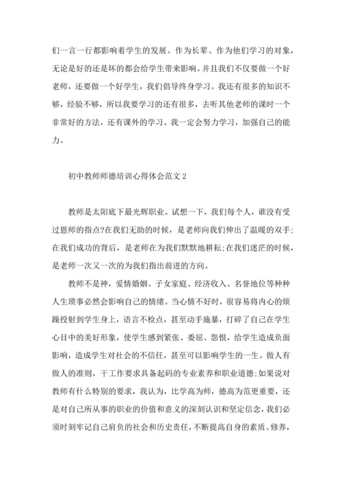 初中教师师德培训心得体会范文.docx