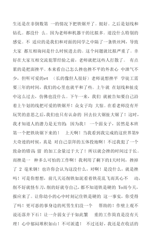 2023年钳工实习报告两篇.docx