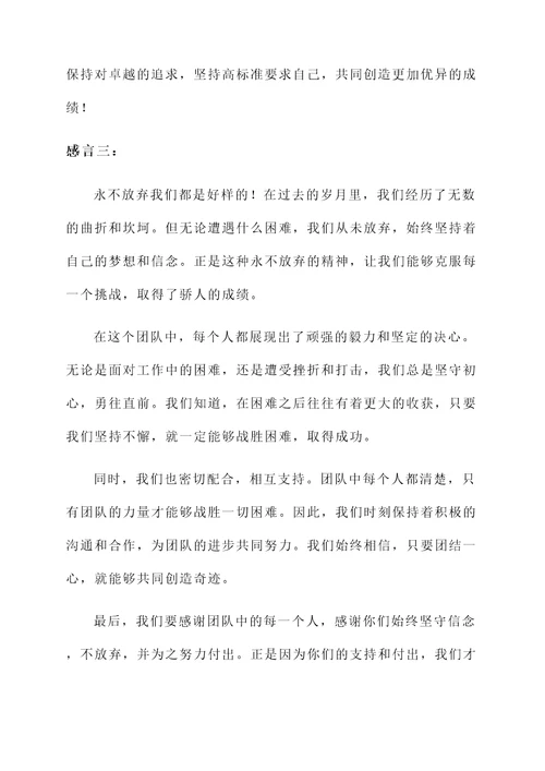 我们都是好样的感言