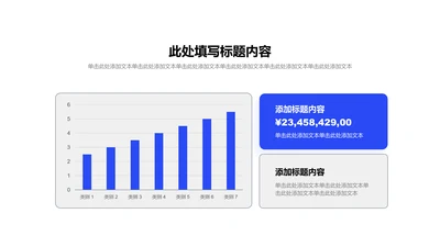 图表页-蓝色简约风2项对比条形图示