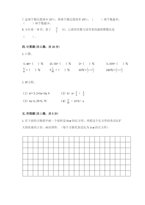 小学六年级下册数学期末卷【易错题】.docx