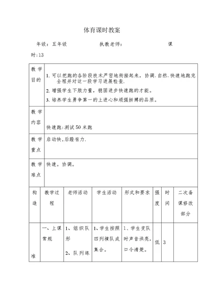 体育课时教案[1]