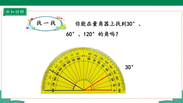 新人教版4年级上册 3.2 角的度量课件（28张PPT）