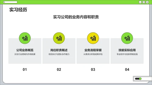 绿色简约风学生会个人竞选PPT模板