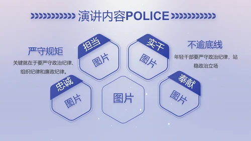 扫黑除恶专项斗争公安警察动态PPT模板